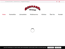 Tablet Screenshot of gebhardwildegg.ch